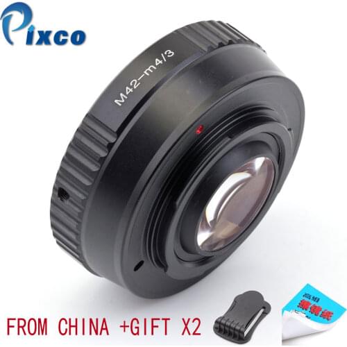 Pixco M42-M 4/3 Speed Booster Focal Reducer Lens Adapter Suit For M42 Lens to Suit for Micro Four Thirds 4/3 Camera Dropshipping