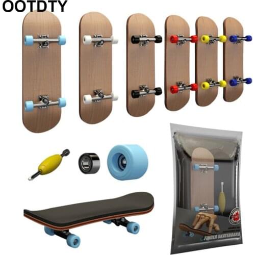 Finger SkateBoard Wooden Fingerboard Toy Professional Stents Finger Skate Set Novelty Children Christmas Gift