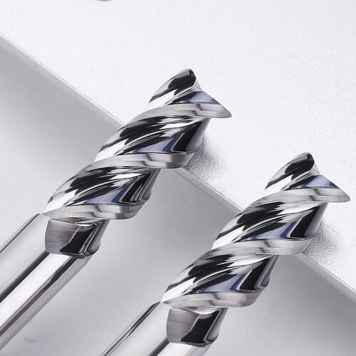 2.5mm Aluminum Copper Wood Cutter Endmill HRC55 3 Flute Cnc Milling Tools Tungsten Steel Milling Cutter End Mill