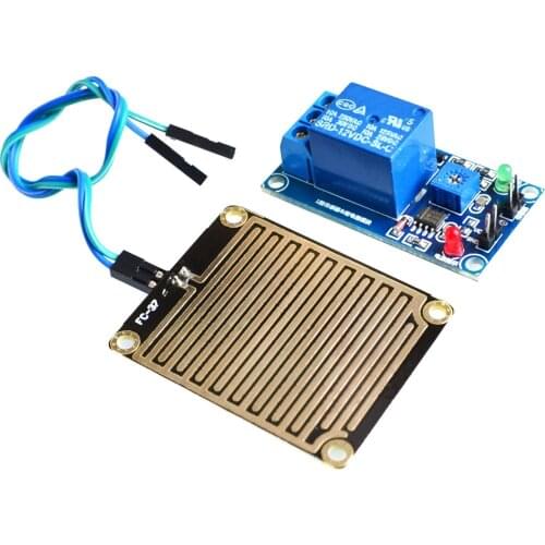 DC 12V Rain water sensor module + Relay Control Module for Arduino robot kit
