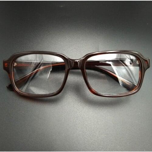 Vintage Frame Men Eyeglasses Retro Acetate Prescription Eyewear Clear Lens Glasses