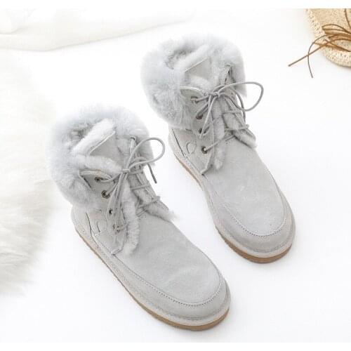 New Winter Woman Snow Boots Shoes Women 2020 Real Sheepskin Womens Genuine Sheepskin Women Boots Women Shoes Flats Shoes