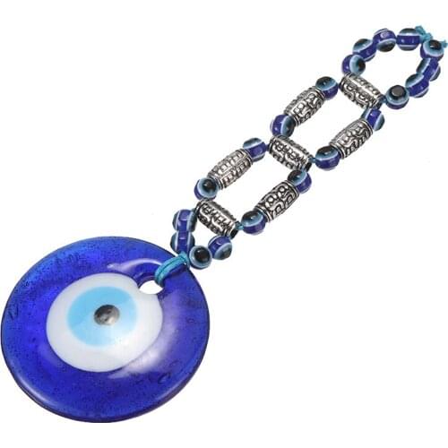 New Blue Beads Glass Greek Turkish Evil Eye Wall Hanging Amulet Mayitr Car Pendant Charm Decoration