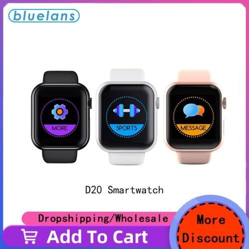 Original 3 Colors Bluelans D20 1.3inch 1/2/5PCS Waterproof Bluetooth Sports Heart Rate Monitoring Smart Bracelet Y68 Smartwatch