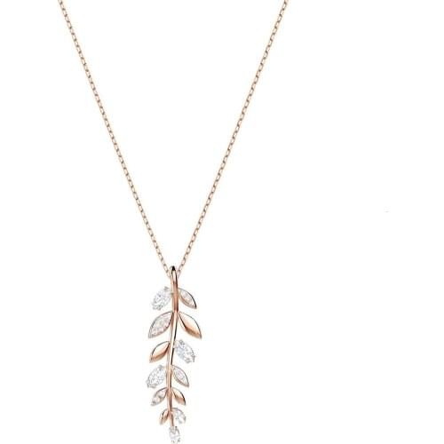 MANDY High Quality New Delicate Simple Rose Golden Leaf Necklace Original Valentines Day Gift Necklace