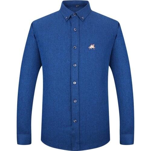 GREVOL New Mens Classic Plaid Flannel Brand Button Collar Shirts Long Sleeve Striped\Plaid Casual Shirt Men Full Grid Series PJ