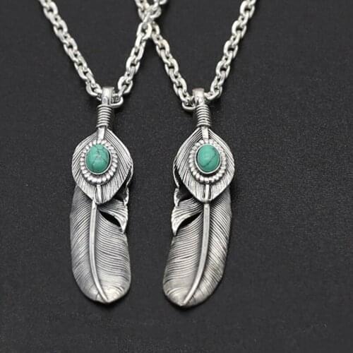 S925 Sterling Silver Jewelry Takahashi Goro Retro Thai Silver Handmade Brass Eagle Claw Feather Popular Men and Women Pendant