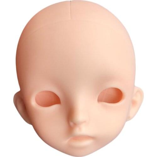 OB28cm 1/6 Ball Jointed Unpainted Doll Head Body Part DIY Making Accessory