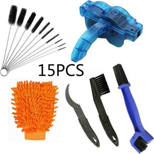 Bike Bicycle Chain Cleaner Scrubber Brushes Mountain Wash Tool Set Cycling Cleaning Kit Bicycle Repair Tools Bicycle Accessories