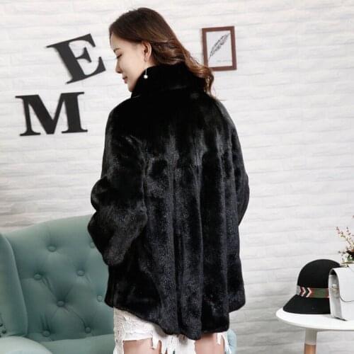 2021 Brand luxury women natural mink fur jacket sashes elegant lady high quality Imported winter fur coat MK-015