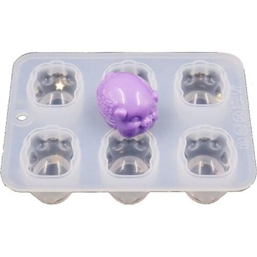 DIY 3D Lucky Pig Soap Molds Pig Animals Handmade Soap Silicone Mold Blessings Fortune Pig Resin Casting Silicone Molds