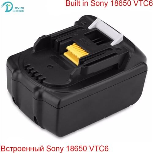 18V 6000mah Replacement Power Tools Battery Built in 10Pcs Sony 18650 CTC6 Li-ion Rechargeable Batteries for Makita BL1860