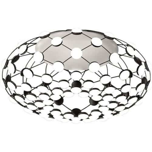 LED Modern Iron Acyl Round Black White Weiqi Designer Chandelier Lighting Lustre Suspension Luminaire Lampen For Foyer