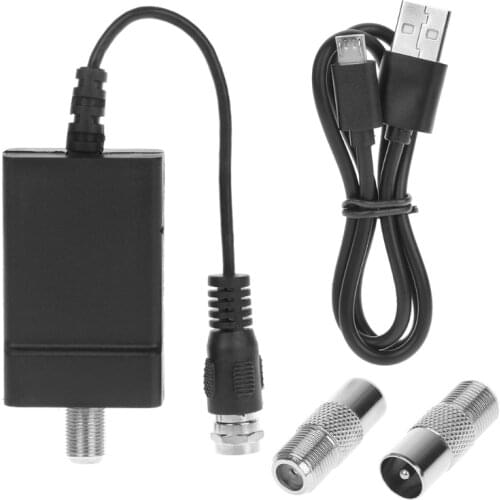 Signal Amplifier Booster TV Antenna Indoor Digital HDTV ATSC DVB-T NTSC PAL TV Fox Aerials 100 Miles 20 DBI NEW