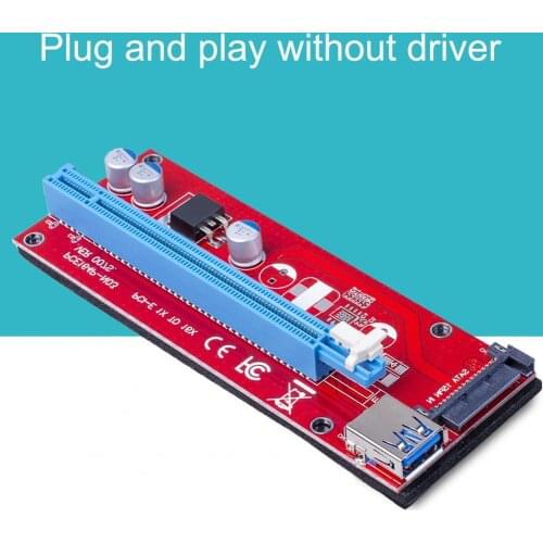 High Speed USB PCI-E 1X Riser 16X Extender PCI-E Riser USB 3.0 Graphics Card Dedicated PCIE Extension Cable Adapter Card For GP