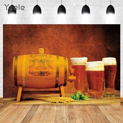 Yeele Photocall Oktoberfest Backdrops Photography Wood Wine Barrel Carnival Portrait Photographic Background For Photo Studio