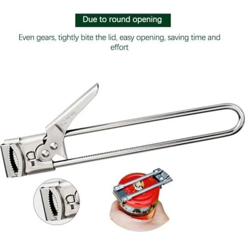 1PC Multifunctional Beer Bottle Opener Adjustable Can Opener Stainless Steel Manual Jar Lid Opener Gripper Home Kitchen Supplies