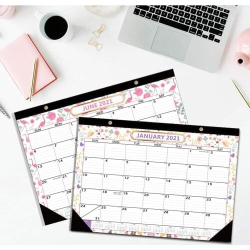 2021-2021 Wall Calendar 1 Years Monthly Planner 2021 Desk Desk Calendar Decoration Memo Daily Schedule Agenda Organizer Office