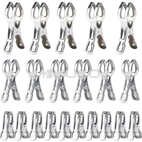 31 PCS/LOT Clothes Pins/Stainless Steel Clips/Metal Clips for pin the clothes/quilt/socks/towels/file/paper or photo etc