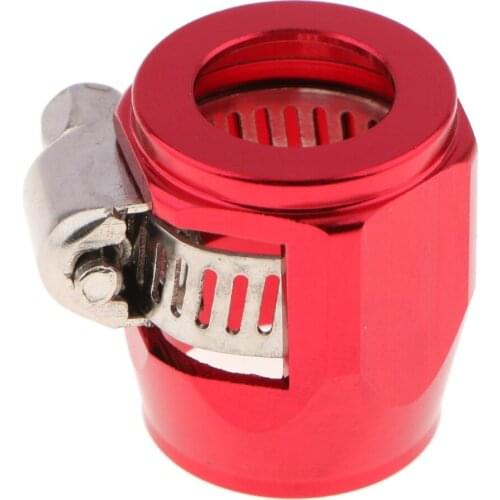 6pcs AN8 Fuel line Mounting Clamps, Universal Replacement for Fuel Hose, Oil Line, Water Pipe and Gas Line, Red