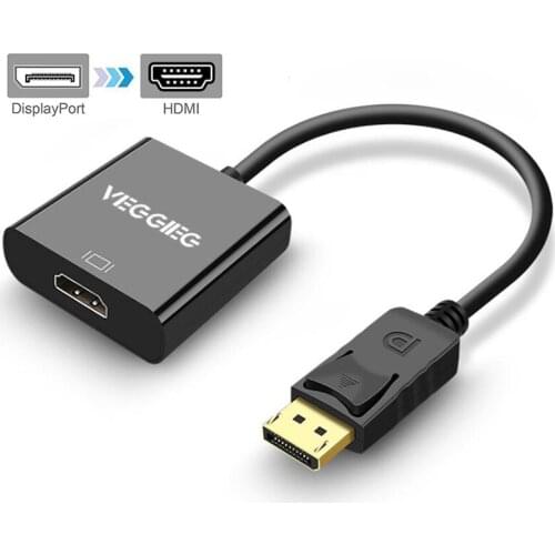 Dp to HDMI Adapter, Dp(Display Port) Male to Hdmi Female Converter Displayport to Hdmi Extender
