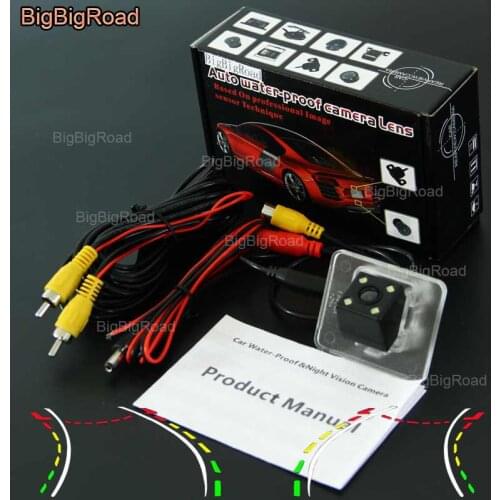 BigBigRoad Car Intelligent Dynamic Track Rear View Camera Night Vision Backup Reversing Camera For kia K5 2012 2013 2014