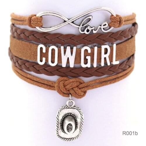 WestWorld Love girls Bracelets Cowgirl Bracelet Dolores Aber Sports Suede pu Leather Cheer Bracelets for women