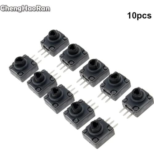ChengHaoRan 10pcs Black Plastic LT + RT Button Trigger Potentiometer Switches Replacement for Xbox 360 Controller
