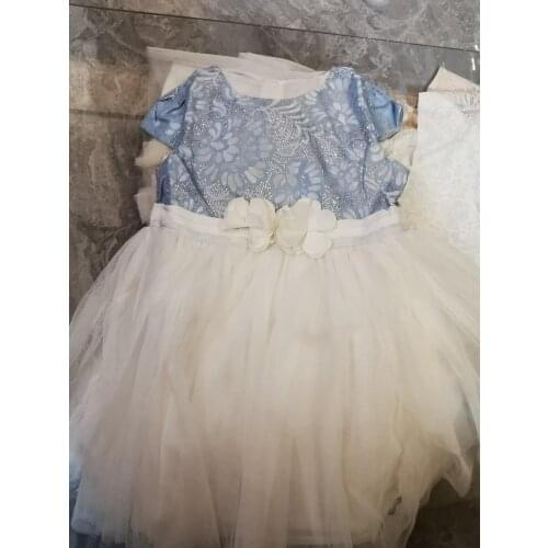 Flower Vintage Shiny Baby Girls Dress Opening Ceremony Clothing Tutu Party Elegant Wear Girls Princess Dress Kids Vestidos