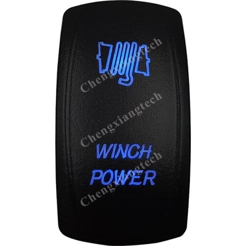 Winch Power Car Boat Blue Led Lasor 5 Pin Rocker Toggle Switch On Off 12v 24v Marine Grade for Carling Arb Narva 4x4