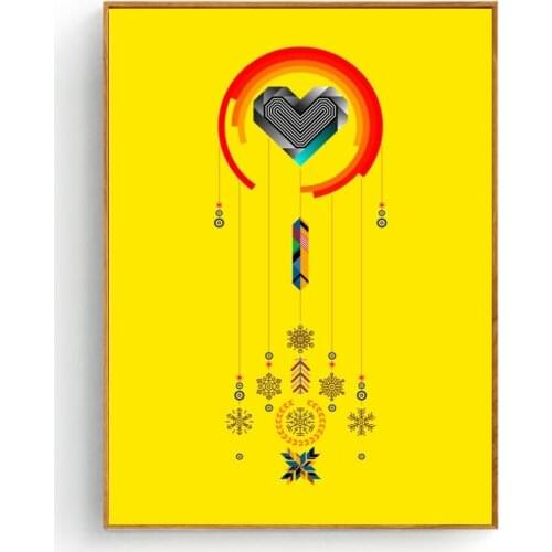 Geometric Canvas Painting Art Print Poster Picture Wall Modern Minimalist Bedroom Living Room Decoration