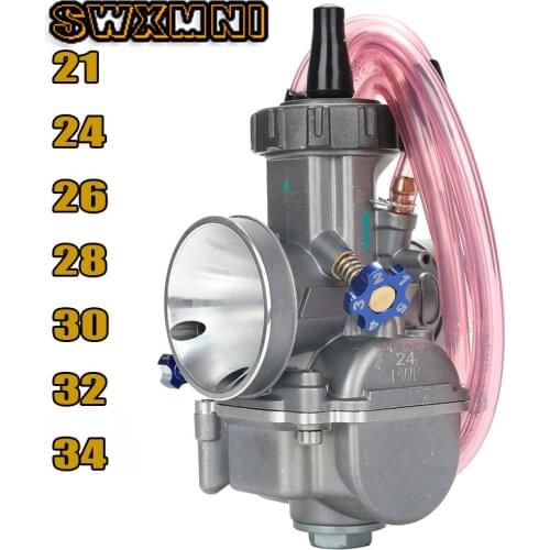 Motorcycle 21 24 26 28 30 32 34mm Carburetor PWK Carburador for Off-road Motocross Scooter ATV UTV YZ85 CR85 TZR250 AX100 GT750