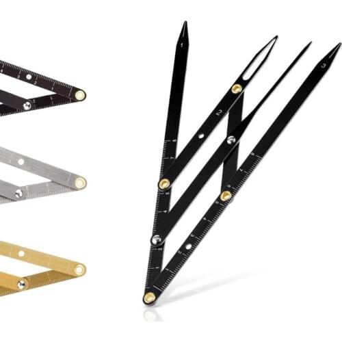 Stainless steel scale tattoo semi-permanent brow measuring ruler positioning ruler thrush auxiliary accessories
