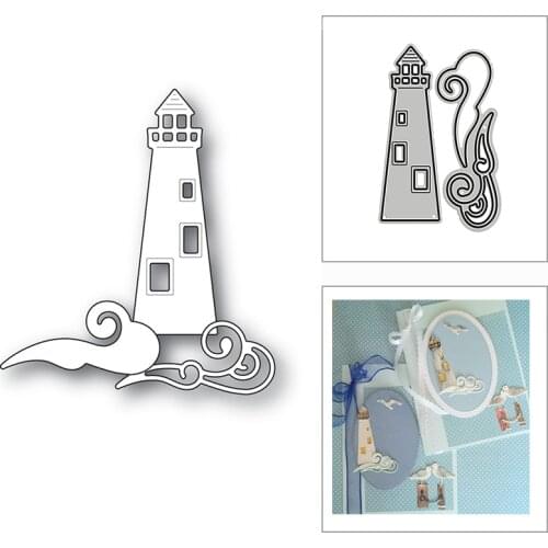 New Oceanside Lighthouse Wave 2020 Metal Cutting Dies for DIY Scrapbooking Decorative and Card Making Embossing Craft No Stamps