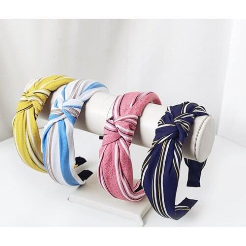 Fashion New Ladies Headbands Hair Hoop Korean Bow Knot Cross-knotted Headband Headdress Women Girls Headwear Hair Accessories