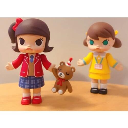 Original POPMART Molly Campus Series Blind Box Toy Figure Designated Style Cute Anime Character Gift Free Shipping