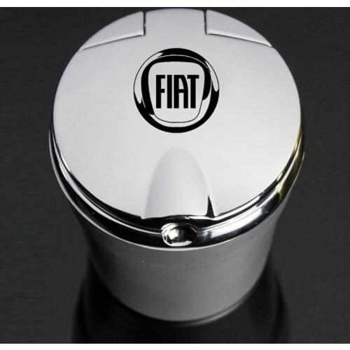 Car Ashtray With Led Lights With Cover Creative Personality Covered Car multi-function Car Supplies For Fiat 500 Aegea Panda Uno