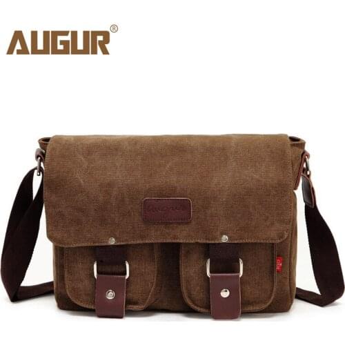 Casual Canvas Bag Vintage Bag Mens Single-Shoulder Bag Horizontal Unisex Crossbody Bag One Piece Dropshipping