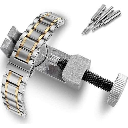 Watch Band Link Adjustable Slit Strap Bracelet Chain Pin Remover Adjuster Repair Tool Kit Detaching Device Kits with Free 3 Pins
