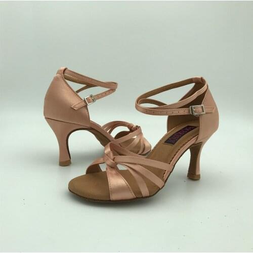 7.5cm heel Latin Dance Shoes For women Salsa shoes pratice shoes comfortable latin shoes 6279FL2 low heel high heel available