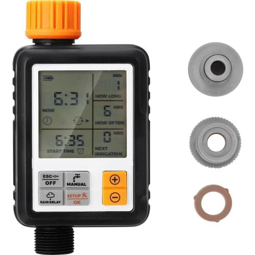 Large Screen Timing Watering Device Outdoor Multifunctional Garden Sprinkler Controller Intelligent Automatic Watering Timer