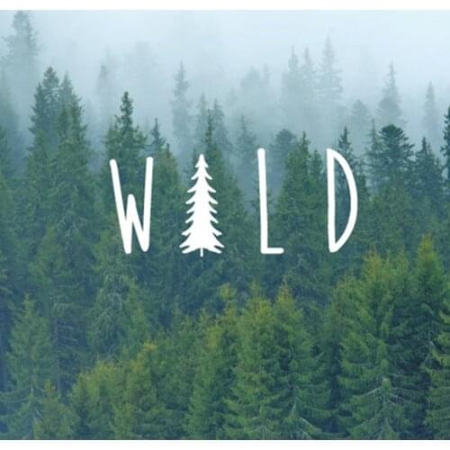 Wild Tree Vinyl Decal Sticker , Nature Decals Sticker For Car Window Laptop Computer MacBook Decor