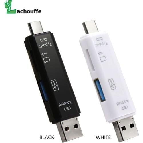 High Speed USB 3.0 TF Memory Card Reader 3 in 1 Type-C OTG Card Reader Micro USB Flash Adapter Connector lowest price