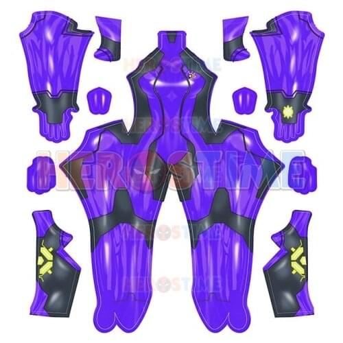 Purple Samus Zero Cosplay Costume 3D Print Spandex Zentai Suit Custom Made Halloween Costumes for Woman Hot Sale