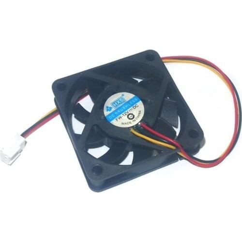 10Pcs Black 6cm or 7cm 3pin12V 60mm 70mm 15mm 6015 7015 Brushless DC Fan PC Cooling Cooler Fan