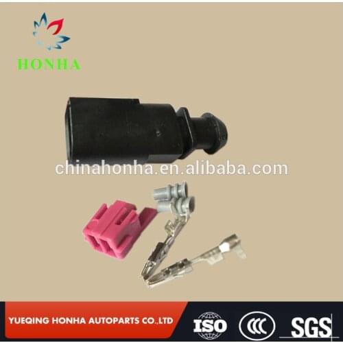 2 Pin 1J0973802 1J0973702 Male 1.5mm Auto Temp Sensor Plug Deflation Valve Plug Waterproof Connector