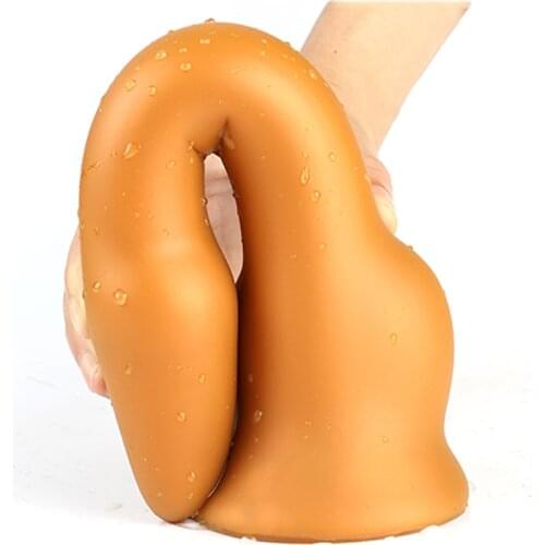 2020 Huge Silicone Anal Plug Soft Long Butt Plug Anal Sex Toys for Women Men Gay Adult Sex Product Analplugs with Suction Cup