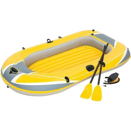 3 Person Thickening PVC Inflatable Boat Raft River Lake Dinghy Boats Kayak Canoe Pump Drifting Fishing Rowing Air Boat And Oar