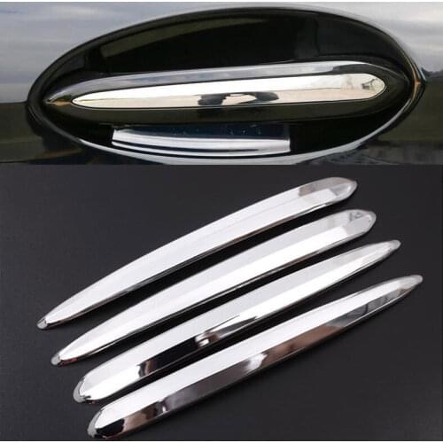 4pcs ABS Car Exterior Door Handle Trim For BMW 5 Series G30 530li 2017-2018 Car Accessories