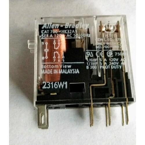 5pcs Brand New & Original AB Relay Cat 700-HK32A1 120VAC Universal G2R-2-S 110VAC